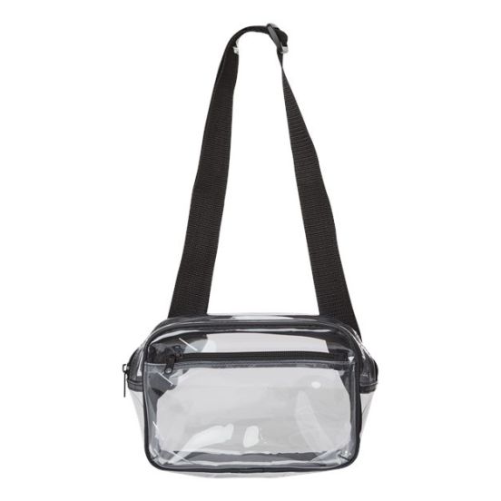Liberty Bags 5778 Clear Stadium 2-Pocket Fanny Pack/Crossbody Bag