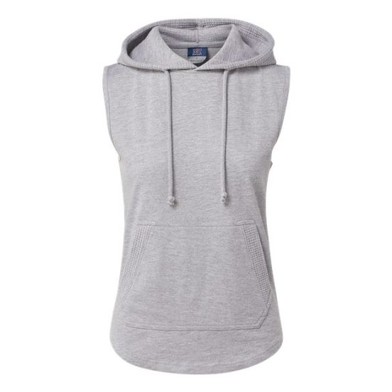 MV Sport W24131 Women's Kinsley Sleeveless Hooded Sweatshirt