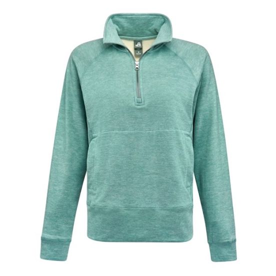 J. America 8743 Women's Electric Fleece Quarter-Zip Sweatshirt