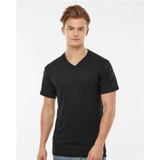 Tultex 207 Men's Poly-Rich V-Neck T-Shirt