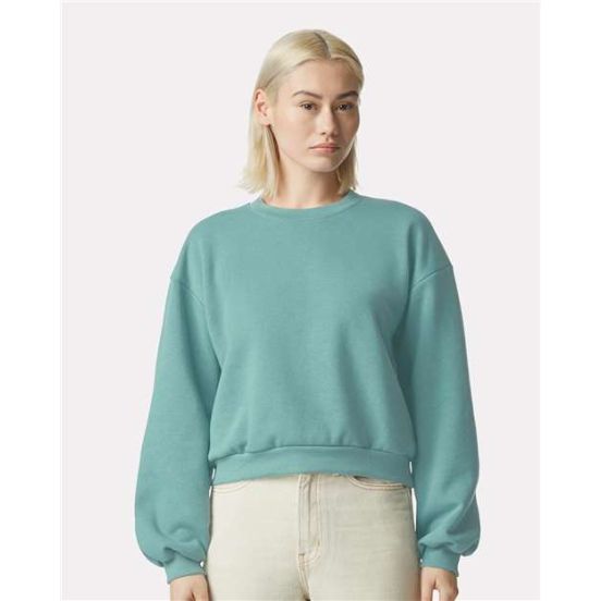 American Apparel RF494 Women's ReFlex Fleece Crewneck Sweatshirt