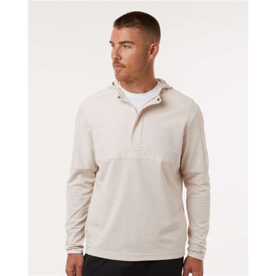 Adidas A607 Men's Half-Zip Hooded Anorak