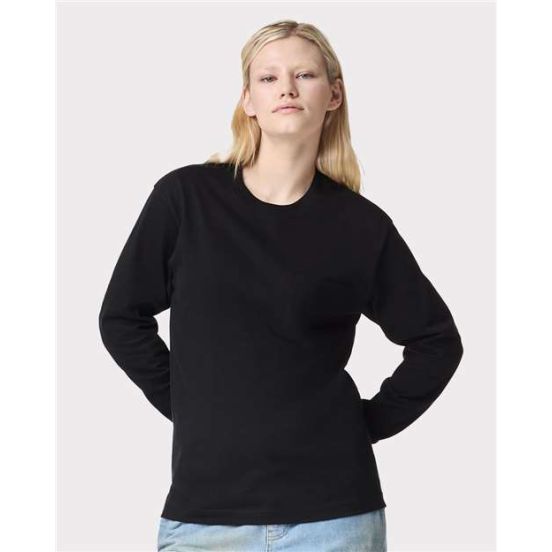 American Apparel 9410 Unisex Super Heavyweight Long Sleeve Pocket Tee