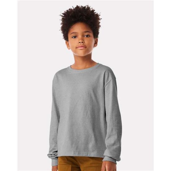 BELLA + CANVAS 3511Y Youth 6oz. Heavyweight Long Sleeve Tee