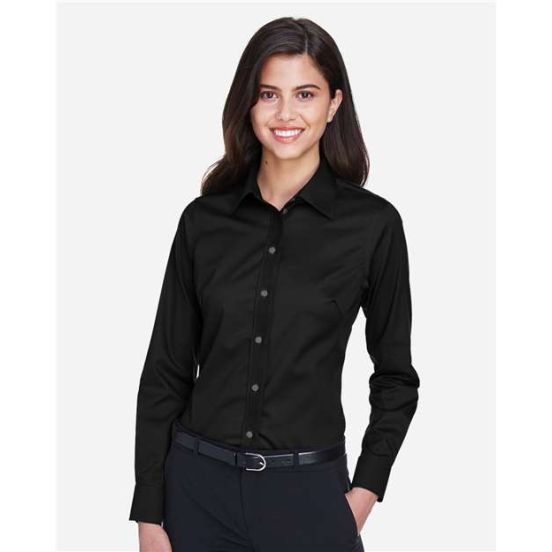 Devon & Jones DG530W Women's Crown Collection® Solid Stretch Twill Woven Dress Shirt