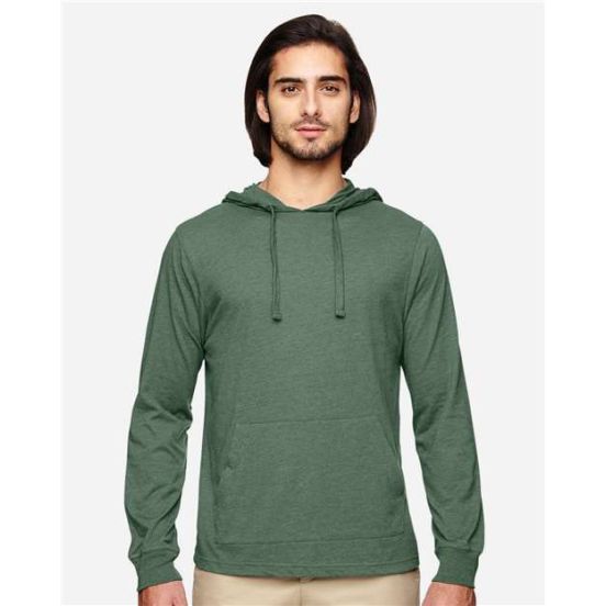 econscious EC1085 Unisex Eco Jersey Pullover Hooded Long Sleeve T-Shirt