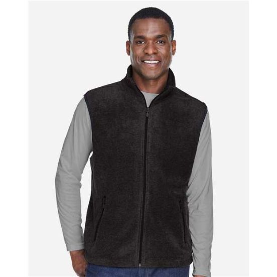 Harriton M985 Unisex Fleece Full-Zip Vest