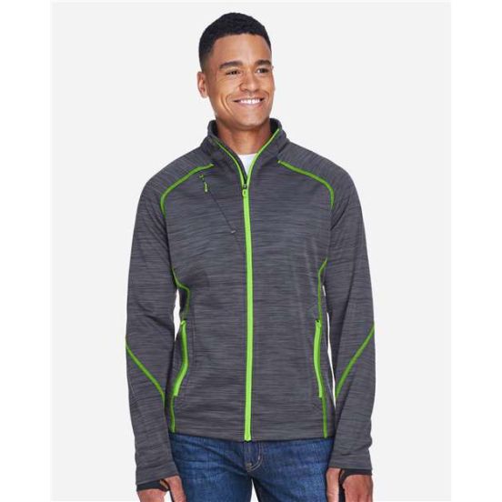 North End 88697 Men's Flux Mélange Bonded Fleece Jacket