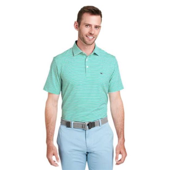 vineyard vines G011145 Men's Heathered Winstead Sankaty Polo