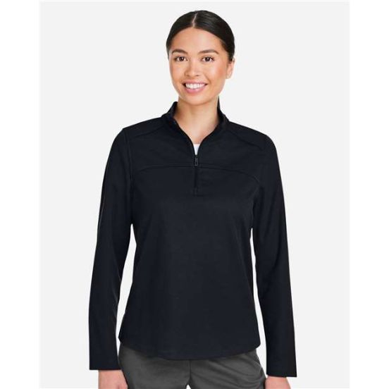 North End NE412W Women's Express Tech Performance Pique Quarter-Zip Pullover