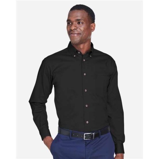 Harriton M500T Men's Tall Easy Blend™ Twill Dress Shirt