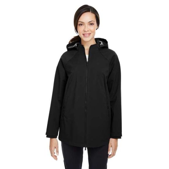 North End NE718W Women's City Hybrid Soft Shell Hooded Jacket