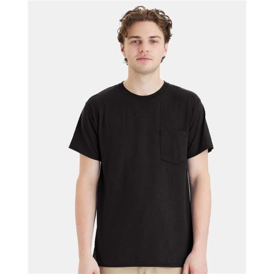 Hanes W110 Unisex Workwear Pocket T-Shirt