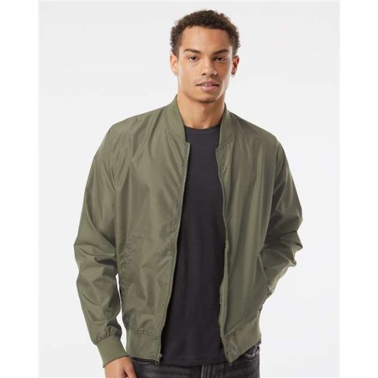 Independent Trading Co. EXP52BMR Unisex Lightweight Bomber Jacket