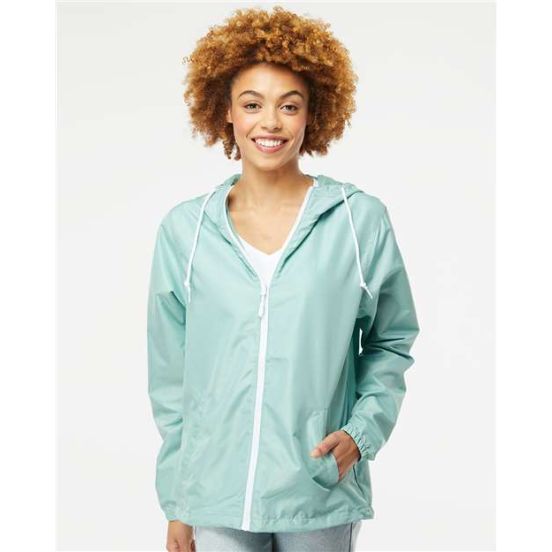 Independent Trading Co. EXP54LWZ Men's Lightweight Windbreaker Full-Zip Jacket