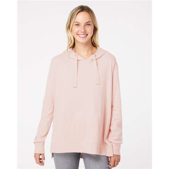 MV Sport W21404 Women's Sueded Jersey Hooded Sweatshirt