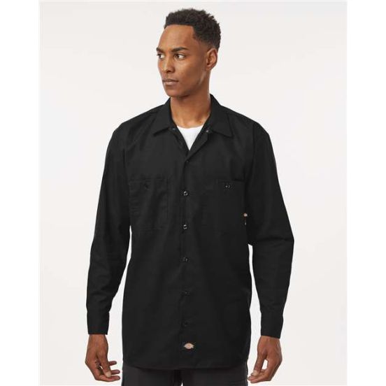 Dickies L535T Men's Tall Industrial Long Sleeve Work Shirt