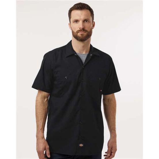 Dickies S535T Men's Tall Industrial Short Sleeve Work Shirt