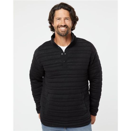J. America 8895 Men's Horizon Half-Snap Pullover