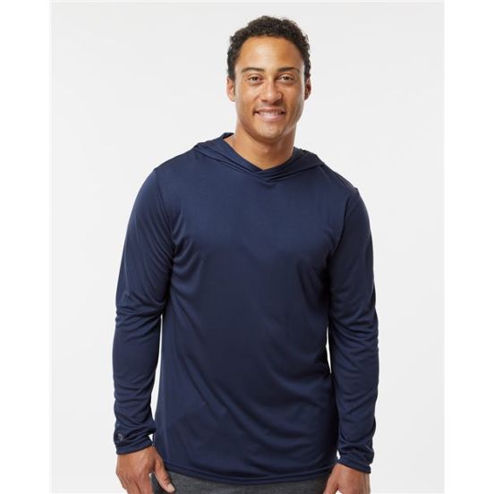 Holloway 222830 Men's Momentum Hooded Long Sleeve T-Shirt