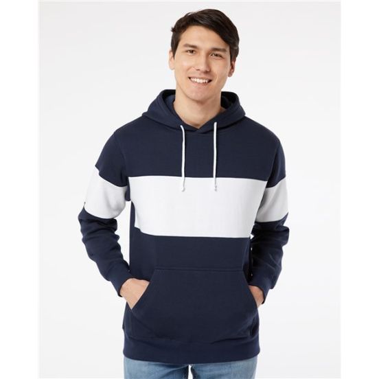 MV Sport 22709 Unisex Classic Fleece Colorblocked Hooded Sweatshirt