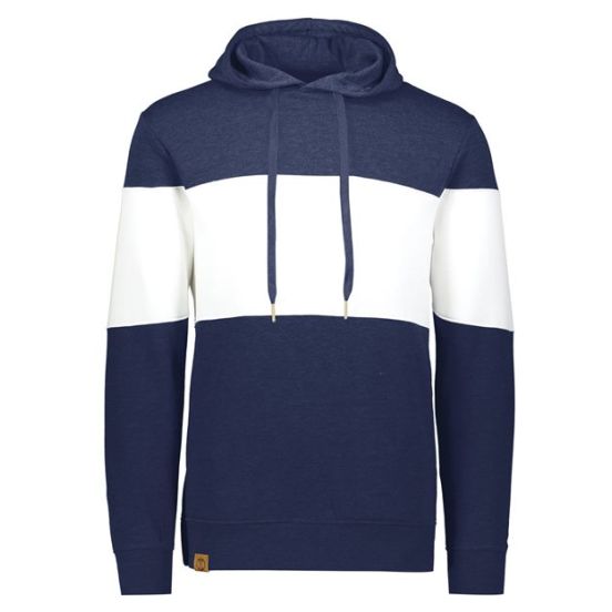 Holloway 229563 Men's All-American Fleece Colorblocked Hooded Sweatshirt
