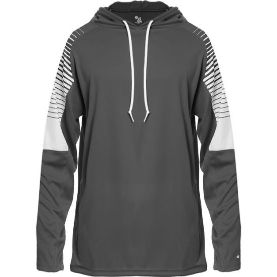 Badger 4211 Men's Lineup Hooded Long Sleeve T-Shirt
