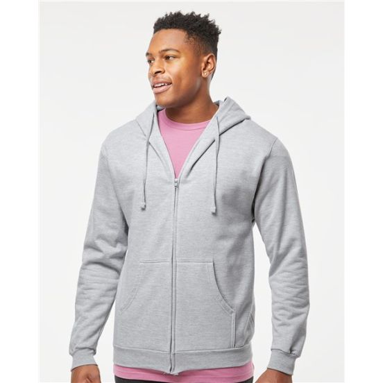 Tultex 331 Unisex Full-Zip Hooded Sweatshirt