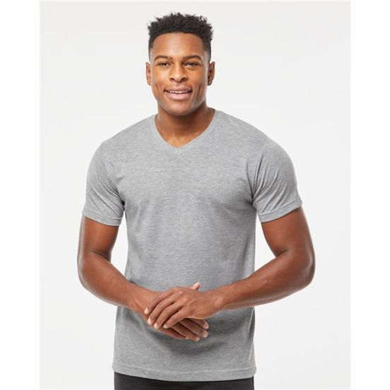 Tultex 207 Men's Poly-Rich V-Neck T-Shirt