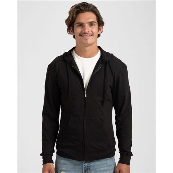 Tultex 260 Unisex Beach Full-Zip Hooded Long Sleeve T-Shirt