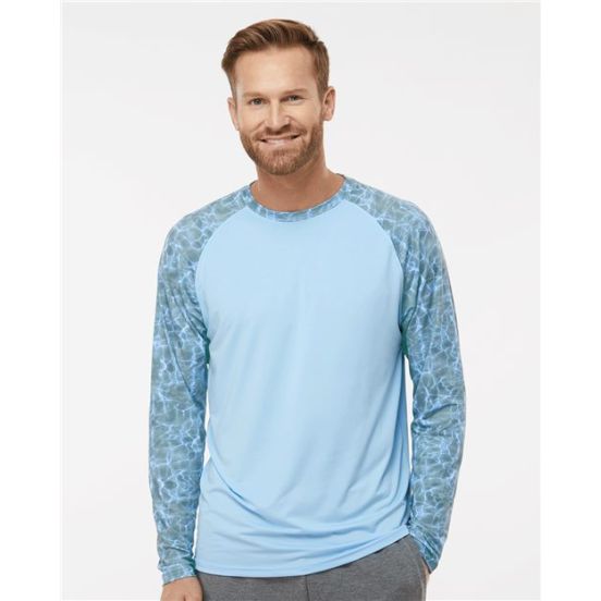 Paragon 231 Men's Panama Colorblocked Long Sleeve T-Shirt