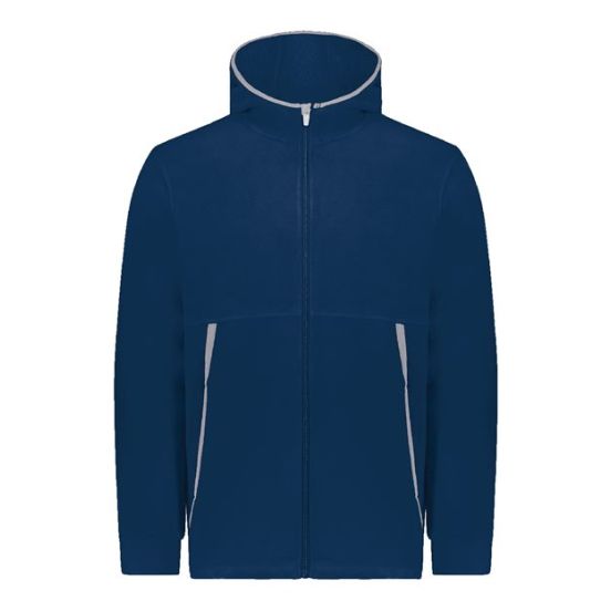 Augusta Sportswear 6859 Youth Eco Revive™ Polar Fleece Hooded Full-Zip Jacket