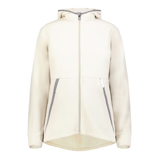 Augusta Sportswear 6860 Women's Eco Revive™ Polar Fleece Hooded Full-Zip Jacket