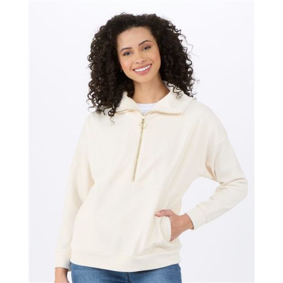 Boxercraft BW5203 Women's Manchester Corded Quarter-Zip Pullover