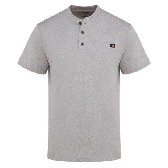 Dickies WS51T Men's Tall Heavyweight Traditional Short Sleeve Henley