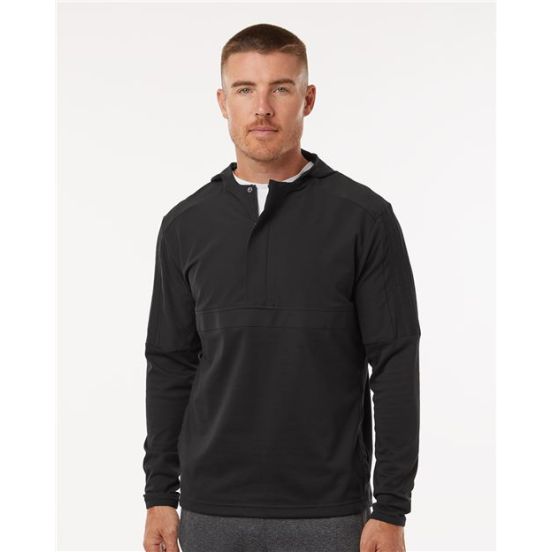Adidas A607 Men's Half-Zip Hooded Anorak