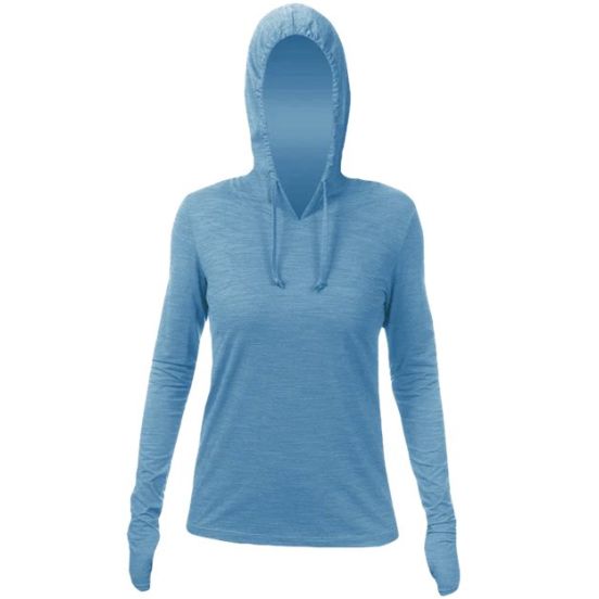ANETIK WSBRZH0 Women's Breeze Tech Hooded Long Sleeve T-Shirt