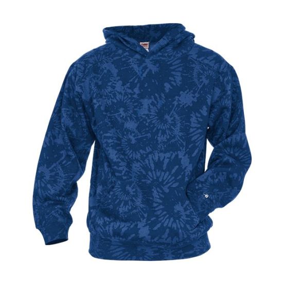 Badger 2275 Youth Tie-Dyed Triblend Hooded Sweatshirt