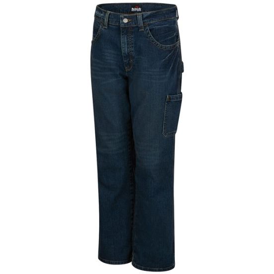 Bulwark PSJ6ODD Men's Stretch Denim Dungaree Jeans - Odd Sizes