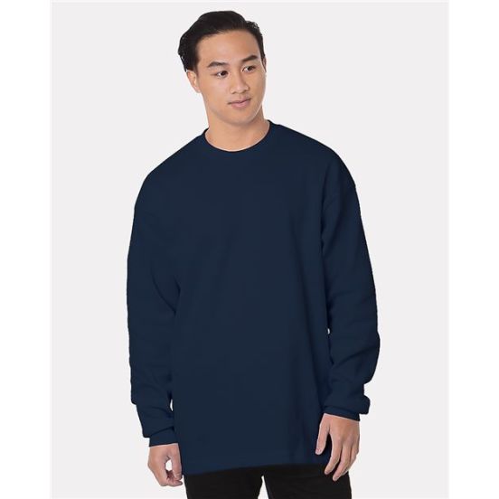 Bayside 8205 Men's USA-Made Heavyweight Waffle Knit Thermal