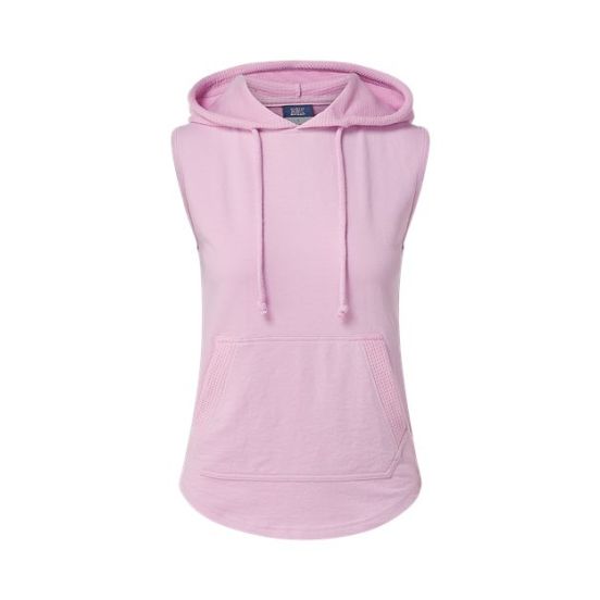 MV Sport W24131 Women's Kinsley Sleeveless Hooded Sweatshirt