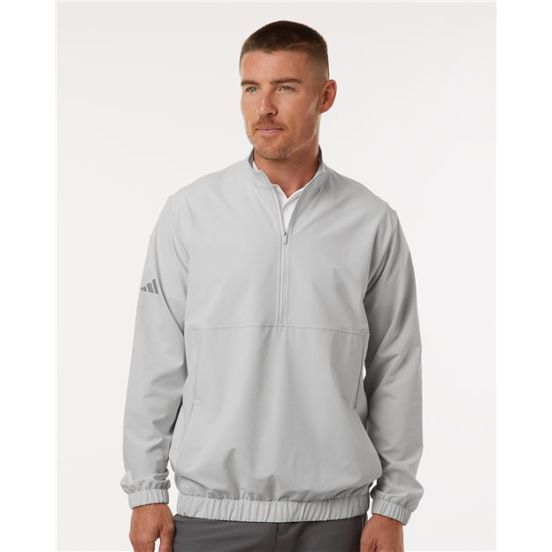 Adidas A705 Men's Stretch Woven Half-Zip Pullover