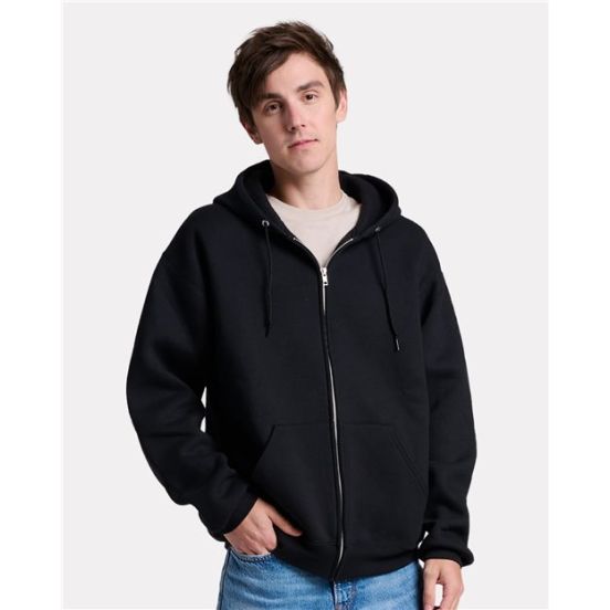 JERZEES Z12MR Unisex Rugged Full-Zip Hooded Sweatshirt
