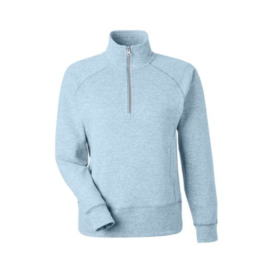 J. America 8743 Women's Electric Fleece Quarter-Zip Sweatshirt