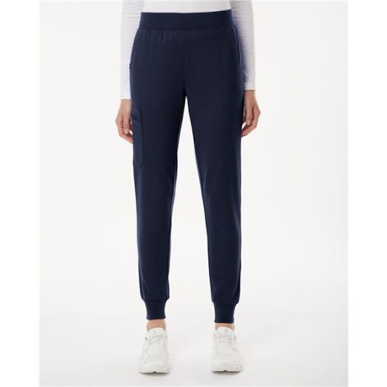 Jaanuu W40001P Women's Petite Sizes Rubi Ultrasoft Scrub Joggers