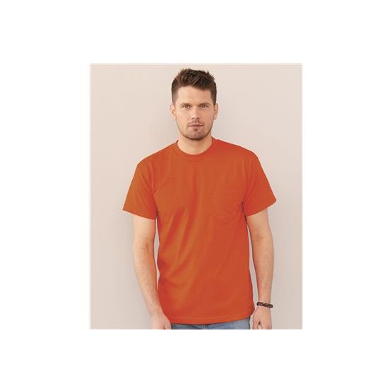 Bayside 1725 Unisex USA-Made 50/50 Pocket T-Shirt