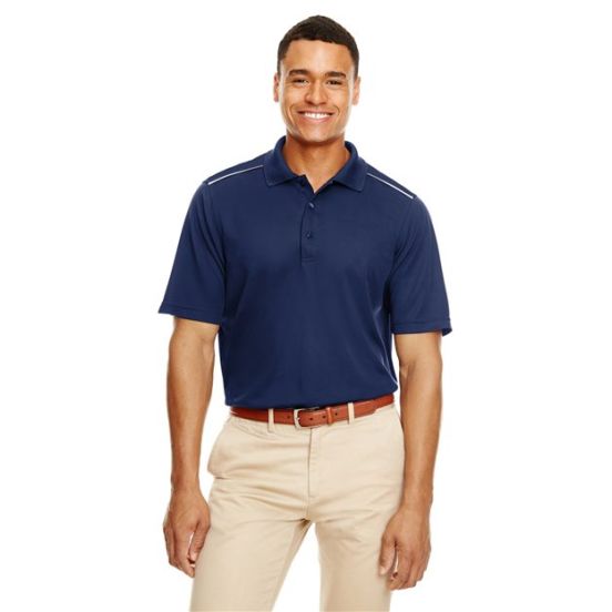 CORE365 88181R Men's Radiant Performance Piqué Polo with Reflective Piping