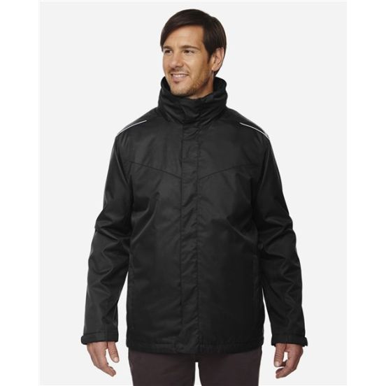 CORE365 88205T Men's Tall Region 3-in-1 Jacket with Fleece Liner