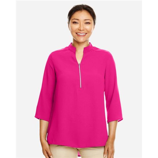 Devon & Jones DP611W Women's Perfect Fit™  Three-Quarter Sleeve Crepe Tunic