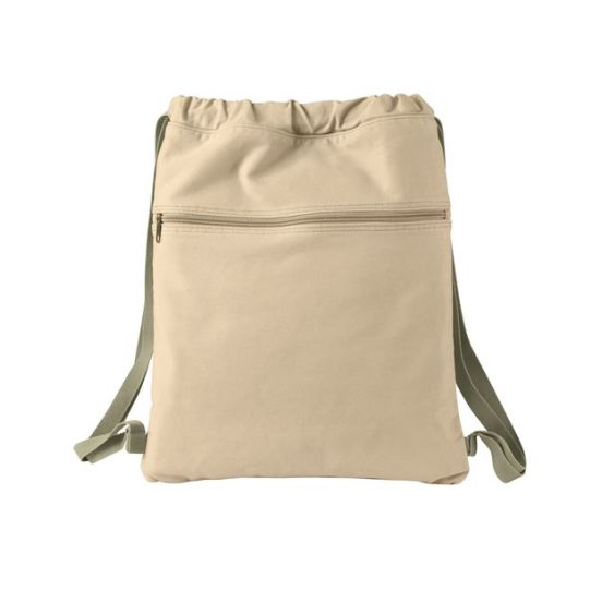 Authentic Pigment 1901 14oz. Pigment-Dyed Canvas Cinch Sack